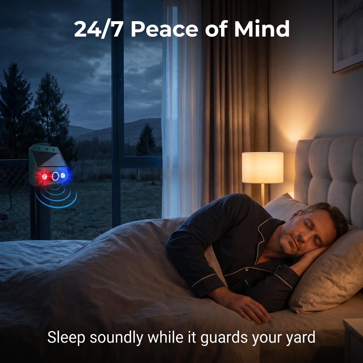 Napenergiával működő állatriasztó
