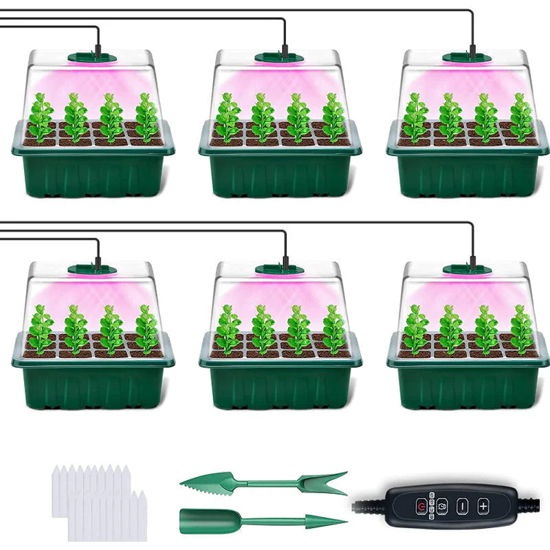 🌱 Palántatálca beépített termesztőlámpával
