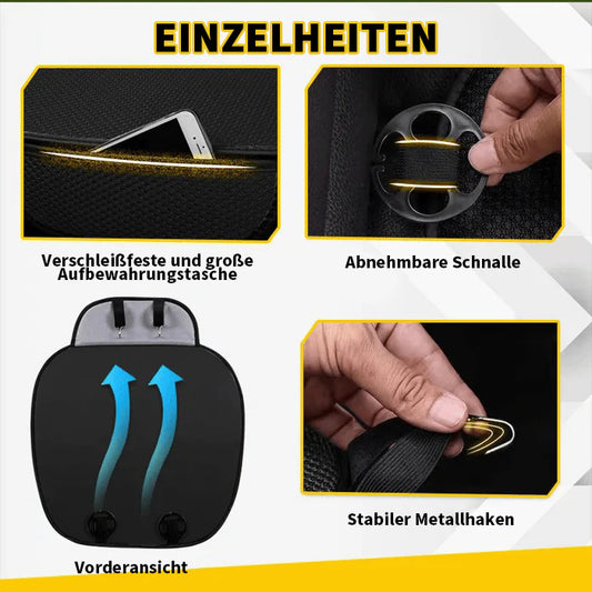 🚗 Lélegző és csúszásmentes pamut autósüléshuzatok | Kényelem egész évben, univerzális méret