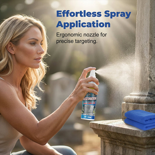 Sírkőtisztító spray – gyorsan ható