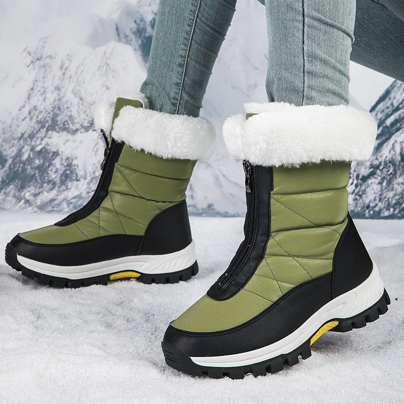 【EU36-42】❄️Téli női PU csizma pamut és polár béléssel