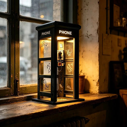 ✨Vintage hangulatot teremtő lámpa, telefonfülke stílusban