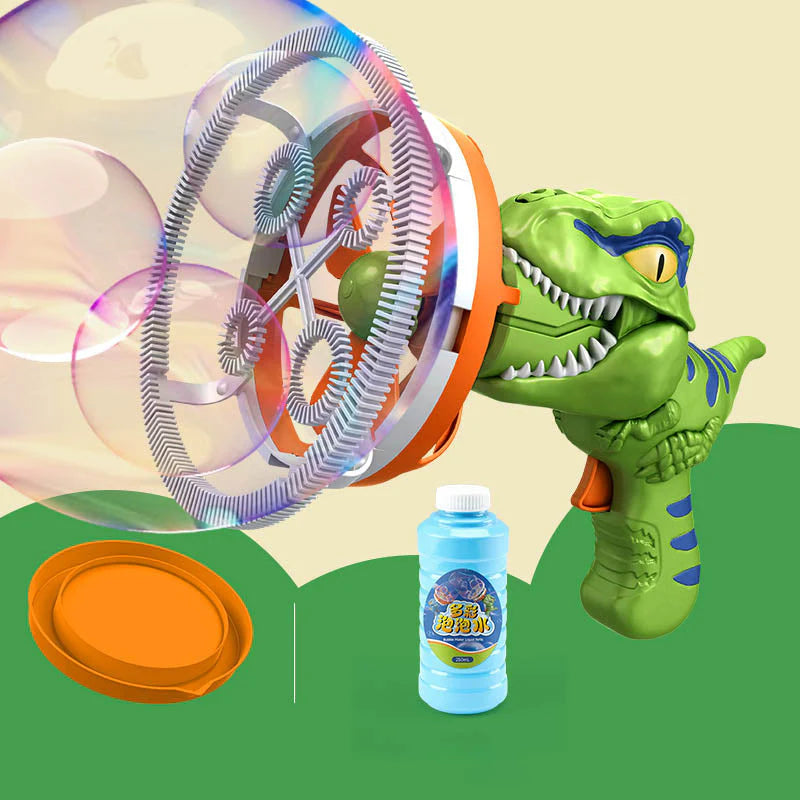 🎁✨ Elektromos buborékfújó gép lánccal - Folyamatos varázslatos élmény, lenyűgöző kilátás 🌿🦖