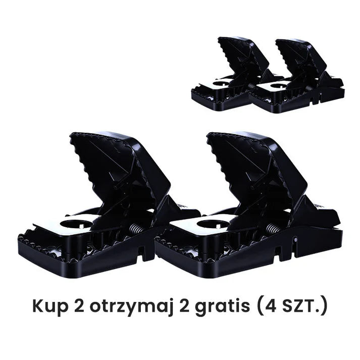 Újrafelhasználható patkánycsapda nagyon érzékeny kioldó mechanizmussal