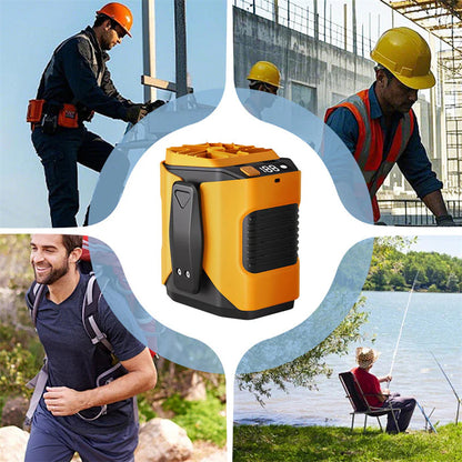 🌀 Derékventilátor 6000 mAh – Többfunkciós, állítható szög 🌬️⚡🏖️