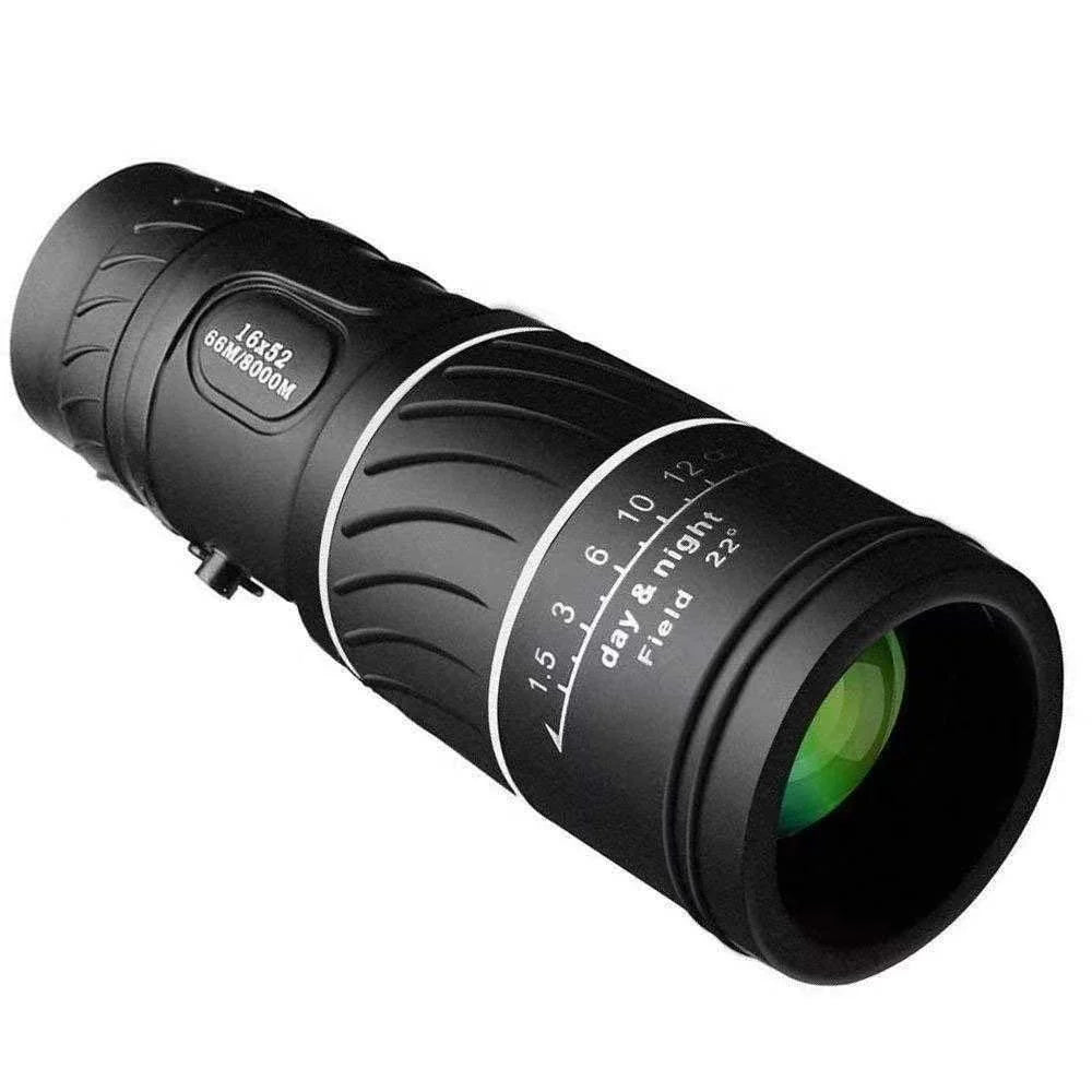 16x52-es monokuláris távcső optikai zoommal