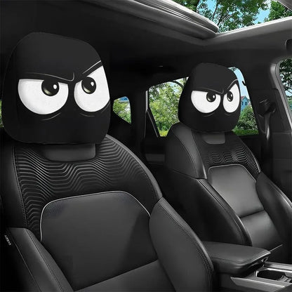 😆 Vicces autós fejtámla huzatok rajzfilm motívummal - 2D, univerzális 2D méret 🚗