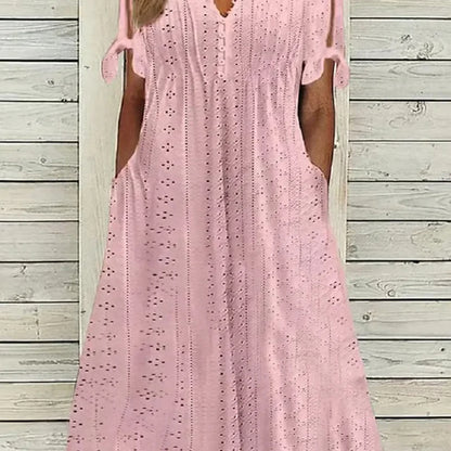 🥰Elegáns női ruha V-nyakkal