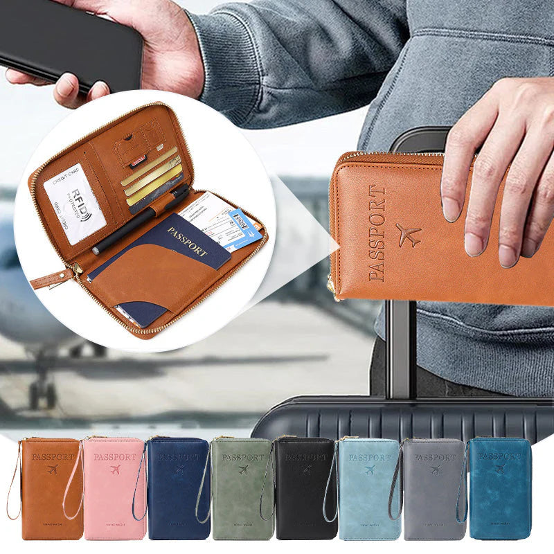 🧳2026 Turisztikai kötelező✈️Többfunkciós RFID-s útlevél-tárca