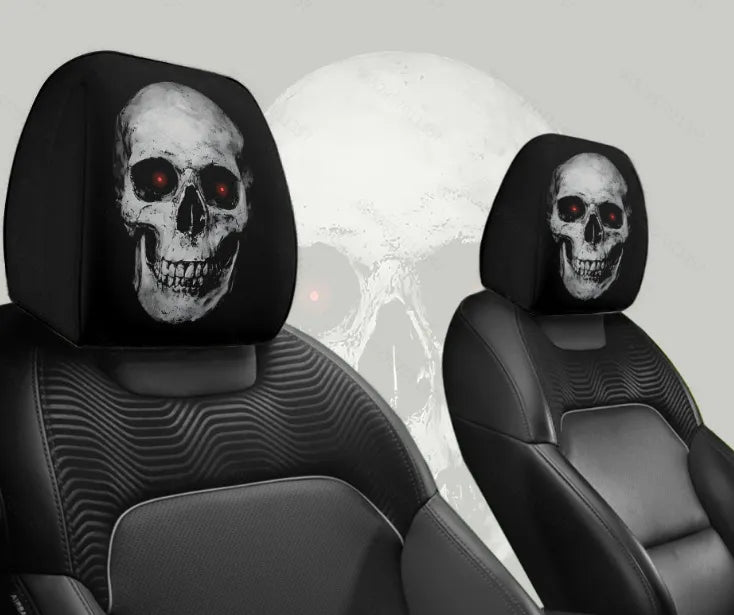 😆 Vicces autós fejtámla huzatok rajzfilm motívummal - 2D, univerzális 2D méret 🚗