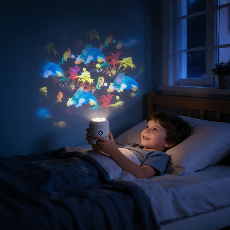 Dinamikus forgó LED projektor