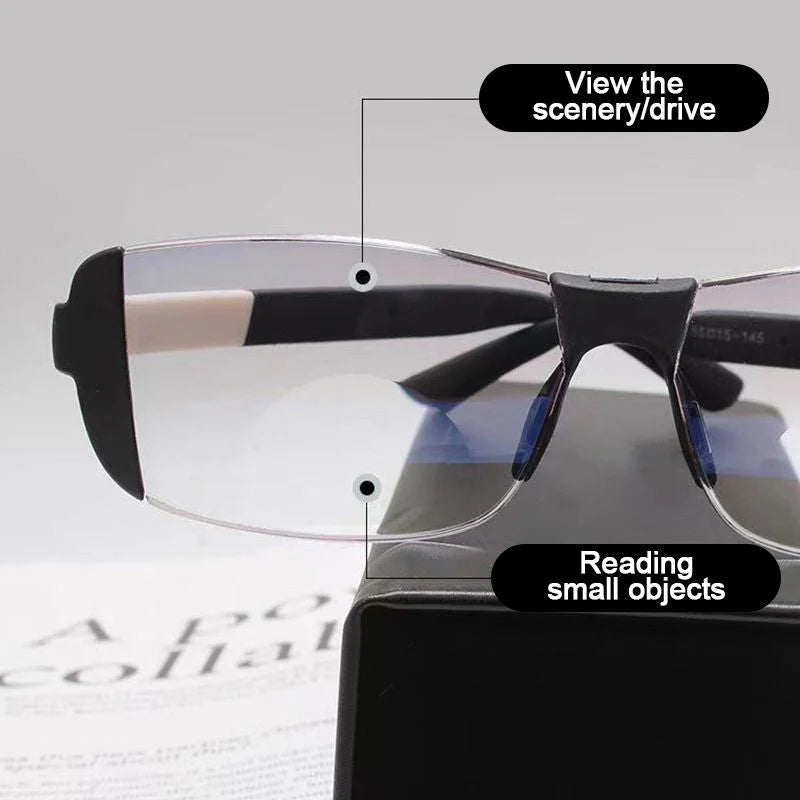 🕶️ Blue light-blocking, eye strain-reducing glasses – for both distance and close-up vision | 2-in-1