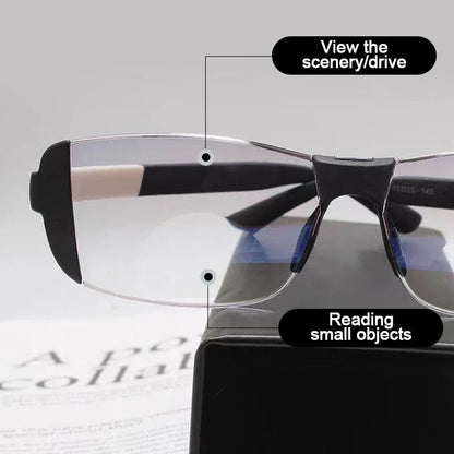 🕶️ Blue light-blocking, eye strain-reducing glasses – for both distance and close-up vision | 2-in-1