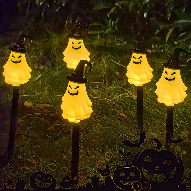 👻🎁6 db-os LED napelemes halloweeni talajfények