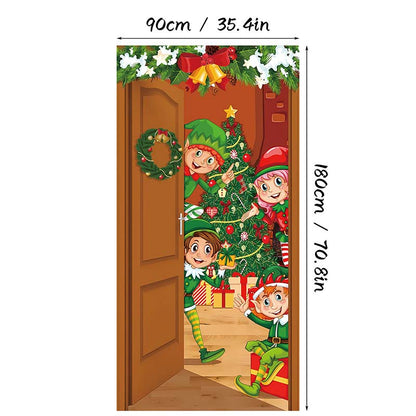 ⏰Ünnepi akció 70% kedvezménnyel!!🎄Karácsonyi ajtópanel azonnali ünnepi dekorációhoz