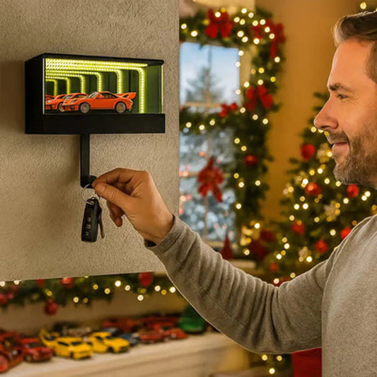 🚗Végtelen Tükör LED Autós Kulcstartó🎄Mutasd meg kedvenc autóidat