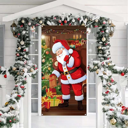 ⏰Ünnepi akció 70% kedvezménnyel!!🎄Karácsonyi ajtópanel azonnali ünnepi dekorációhoz