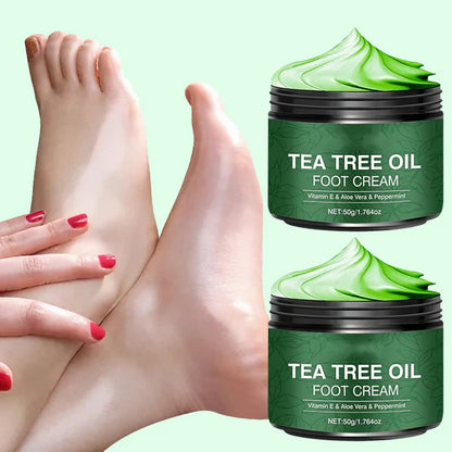 Nyugtató lábkrém aloe verával és teafaolajja