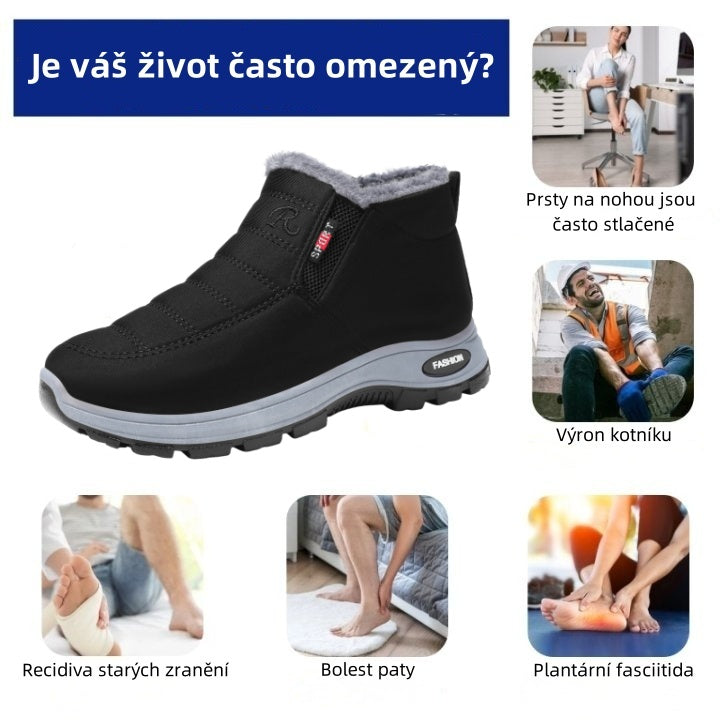 Ergonomikus, téli ortopéd cipő láb-, térd- és hátfájásra - unisze