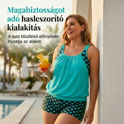 🏖️[S–3XL]👙 Női kétrészes fürdőruha pöttyökkel