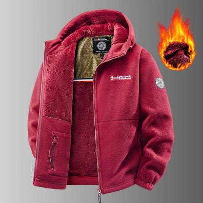 🔥 Férfi grafén Thermal Fleece Kabát – Ultrameleg téli kabát Heat-Lock béléssel és szélálló kialakítással