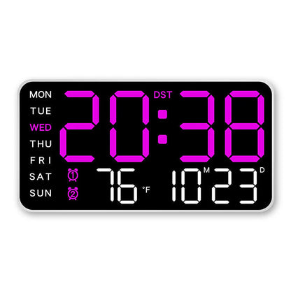 🔥🕘 Nagy LED digitális falióra 🏡