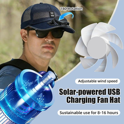 🔥FORRÓ AKCIÓ 49% KEDVEZMÉNY🧢2026 Pro kültéri hűtősapka: Kettős teljesítményű ventilátorsapka