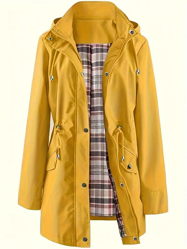🔥Korlátozott ideig tartó akció 50% kedvezménnyel🎁🧥Női kockás vízálló kabát 3 az 1-ben - esőben, szélben és hidegben, mindenkinek