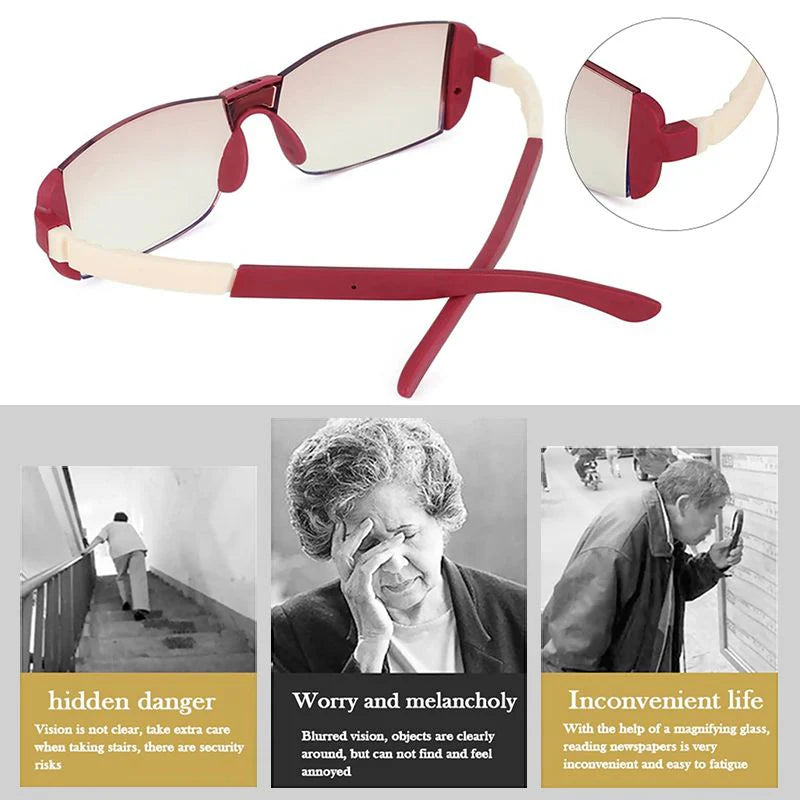 🕶️ Blue light-blocking, eye strain-reducing glasses – for both distance and close-up vision | 2-in-1