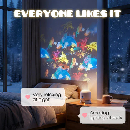 Dinamikus forgó LED projektor