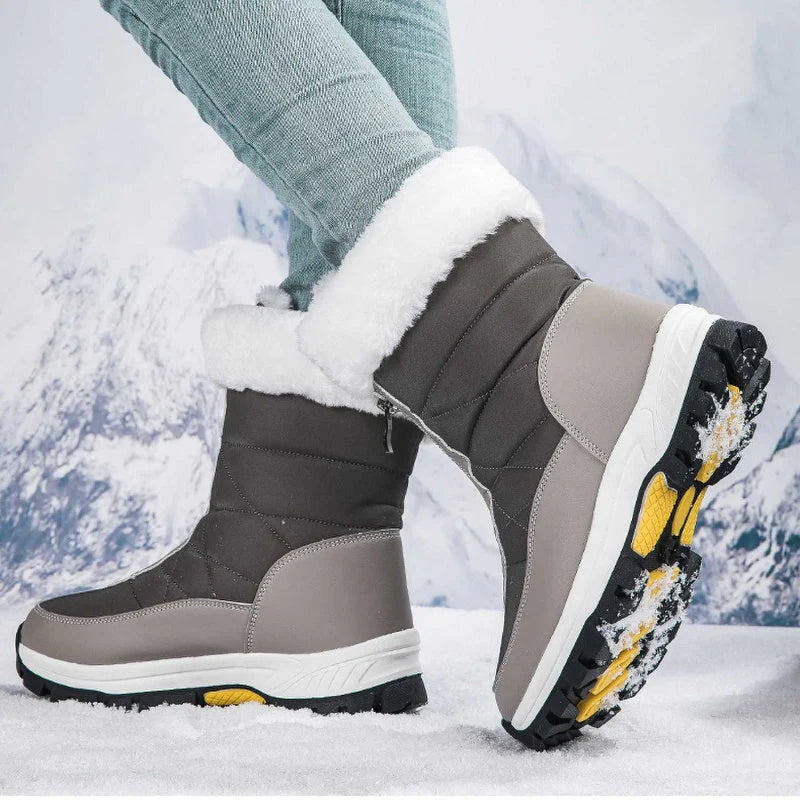 【EU36-42】❄️Téli női PU csizma pamut és polár béléssel