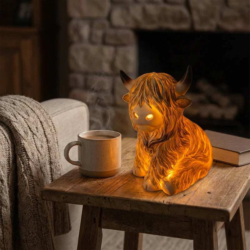 💥🐮 A hangulatos Highland Glow: Highland Cattle lámpa