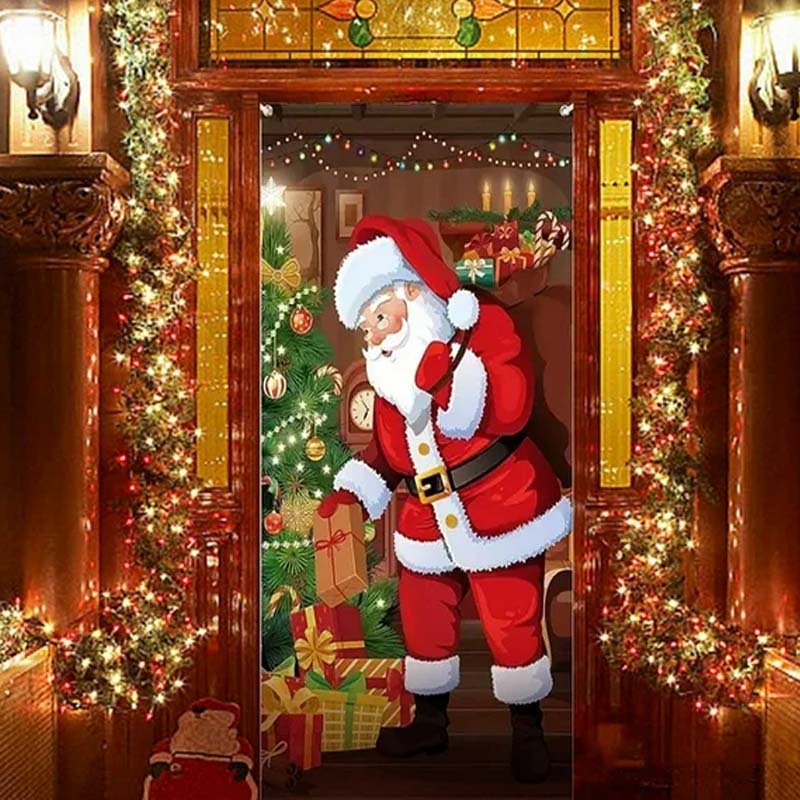 ⏰Ünnepi akció 70% kedvezménnyel!!🎄Karácsonyi ajtópanel azonnali ünnepi dekorációhoz