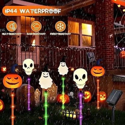 👻🎁6 db-os LED napelemes halloweeni talajfények