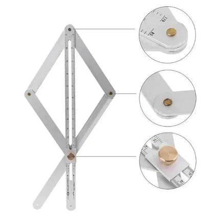 🔥📐 Multifunkcionális szögmérő famegmunkáláshoz! Belső és külső sarkok kettős mérése 10–170° tartományban 👨‍🔧👍