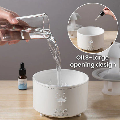 7 színű forgó esőcsepp aromaterápiás párásító