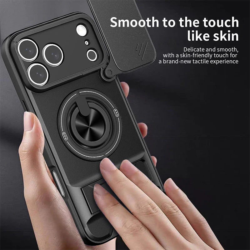 🔥 A legkelendőbb 3 az 1-ben mágneses tok iPhone-hoz – 360°-ban forgatható tartó, ütésálló, utánvéttel is fizethető