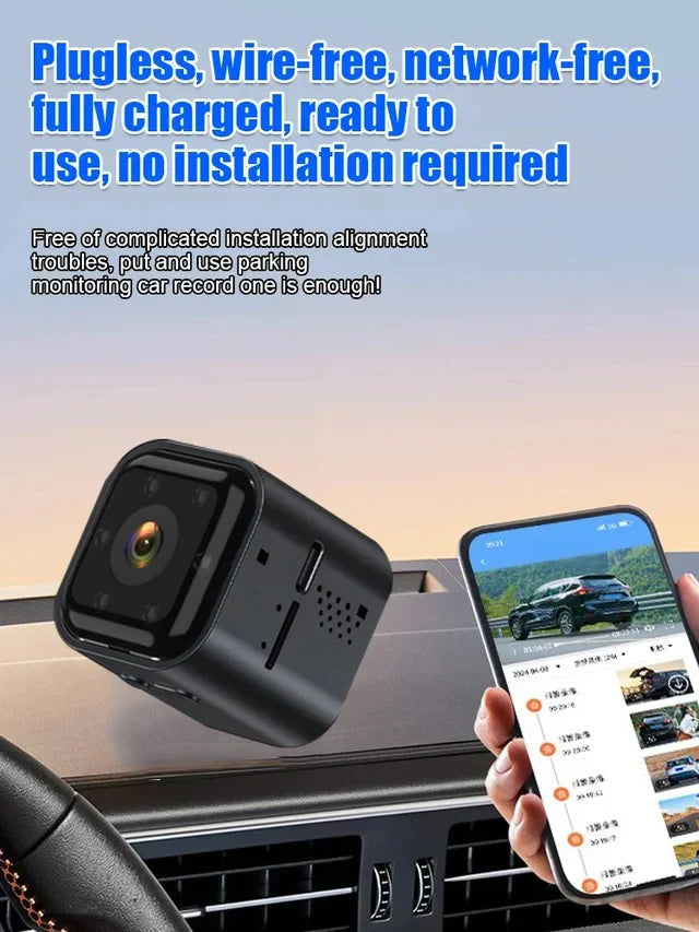 AS03 Okos WiFi-s biztonsági kamera – 1080P HD, éjjellátó, mozgásérzékelés, alacsony fogyasztású