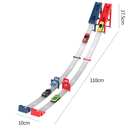 🚗🎁Dupla Autóindító Versenypálya Készlet Gyerekeknek
