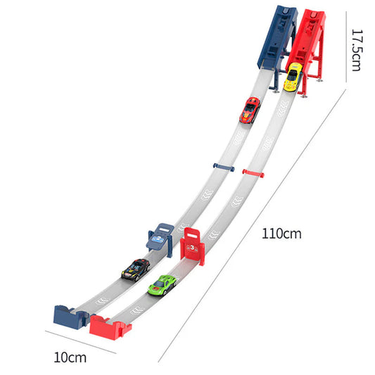 🚗🎁Dupla Autóindító Versenypálya Készlet Gyerekeknek