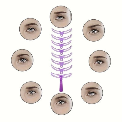 Egy csodálatos módja a szemöldök formázásának: egyszavas szemöldöksablonok és kézi sablonok.