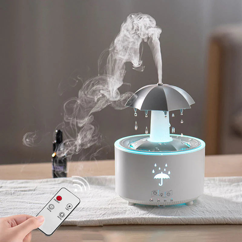 7 színű forgó esőcsepp aromaterápiás párásító