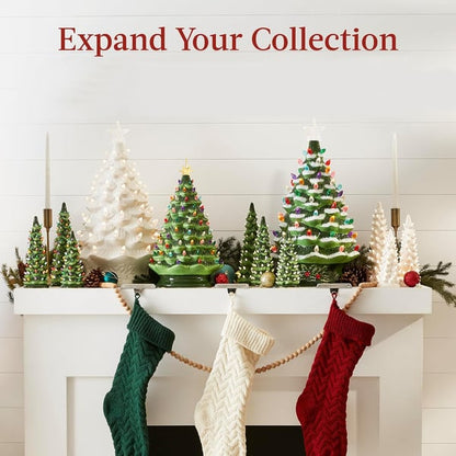 Hand-Painted Tabletop Christmas Trees