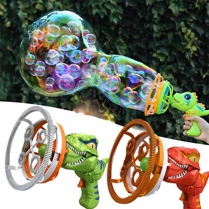 🎁✨ Elektromos buborékfújó gép lánccal - Folyamatos varázslatos élmény, lenyűgöző kilátás 🌿🦖