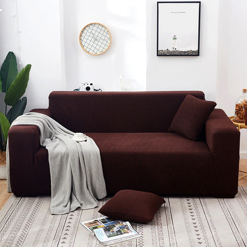 Kötött, rugalmas jacquard kanapéhuzat