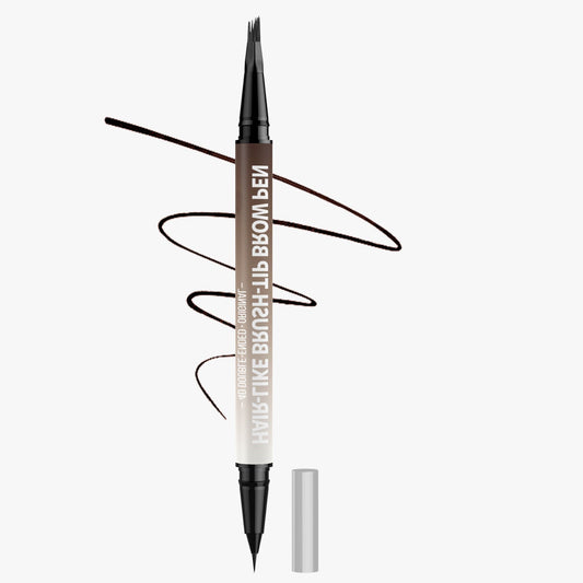 2 az 1-ben Microblading szemöldökceruza szabad négyzet alakú ecsettel