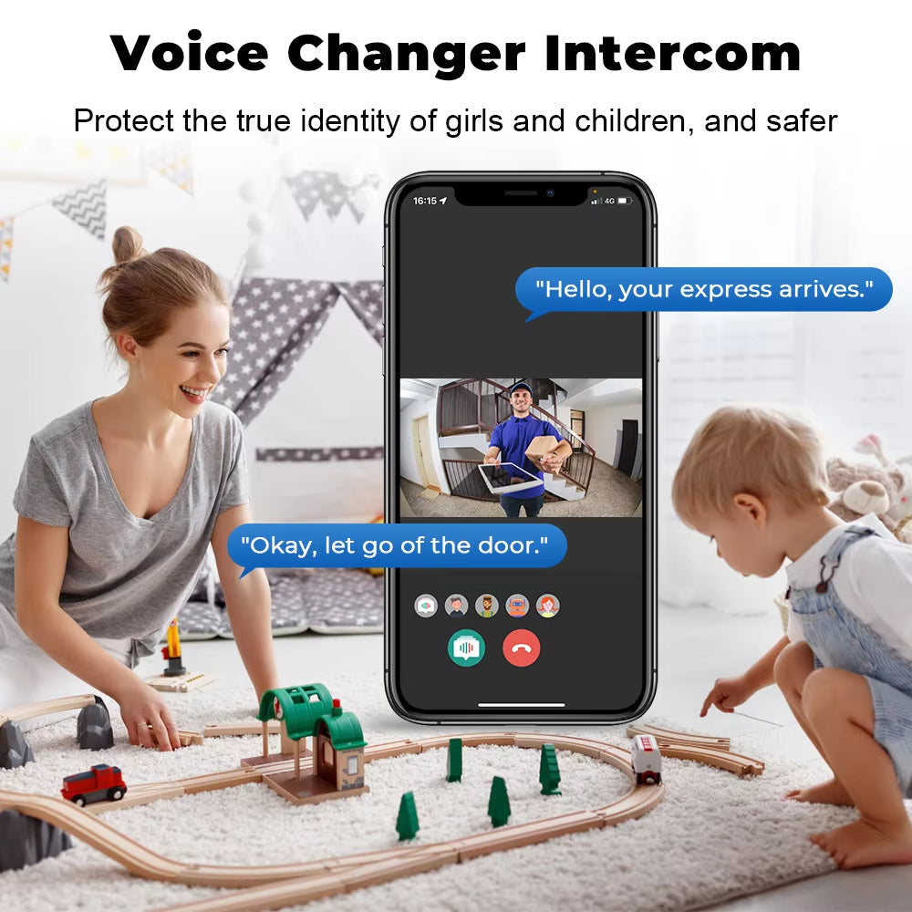 Távoli otthonfelügyelet Okos videó kaputelefon