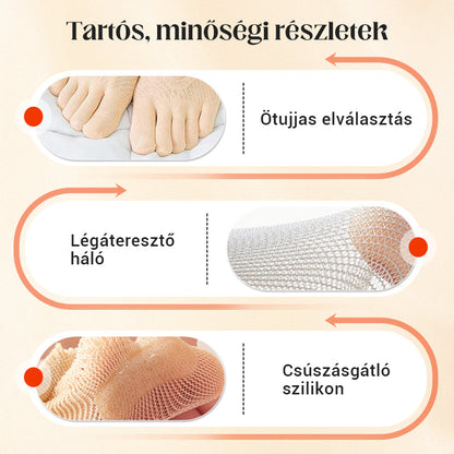 Uniszex láthatatlan korrekciós ötujjú zokni