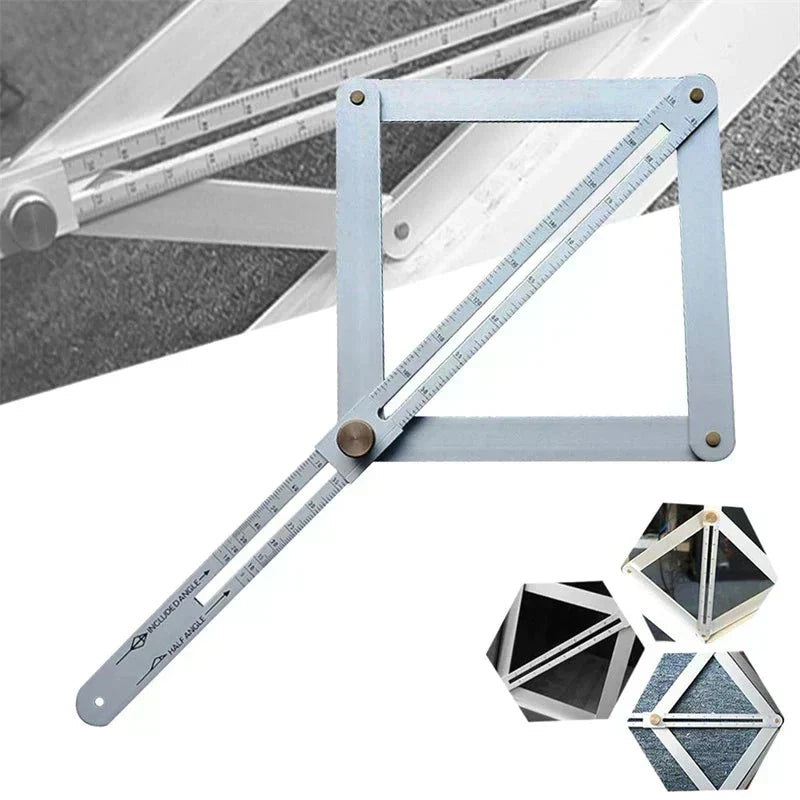 🔥📐 Multifunkcionális szögmérő famegmunkáláshoz! Belső és külső sarkok kettős mérése 10–170° tartományban 👨‍🔧👍