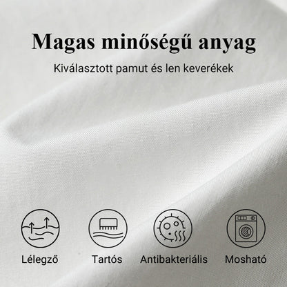 🌼Női pamut & vászon kerek nyakú nyomtatott ruha